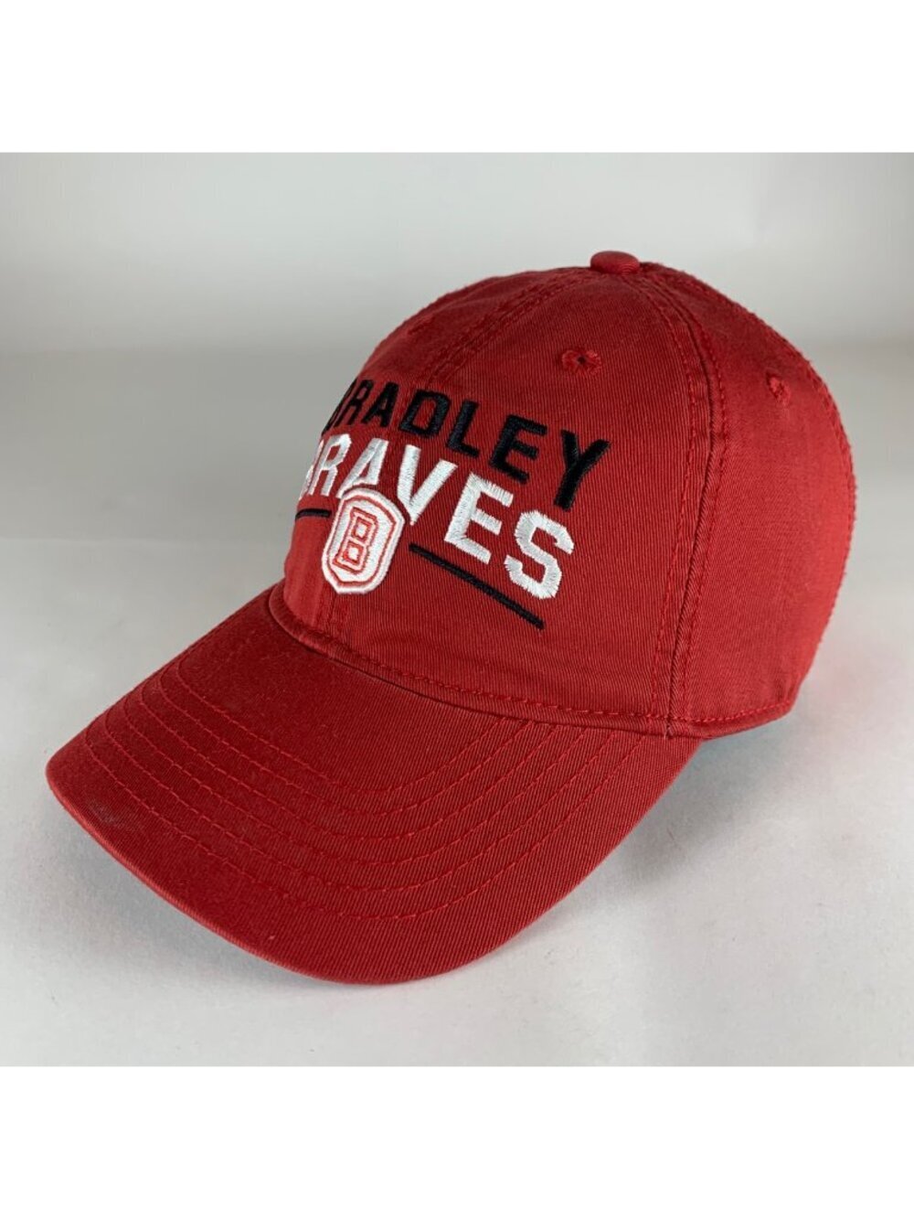 Bradley Braves NCAA Red Legacy Relaxed Fit Strapback Adjustable Hat